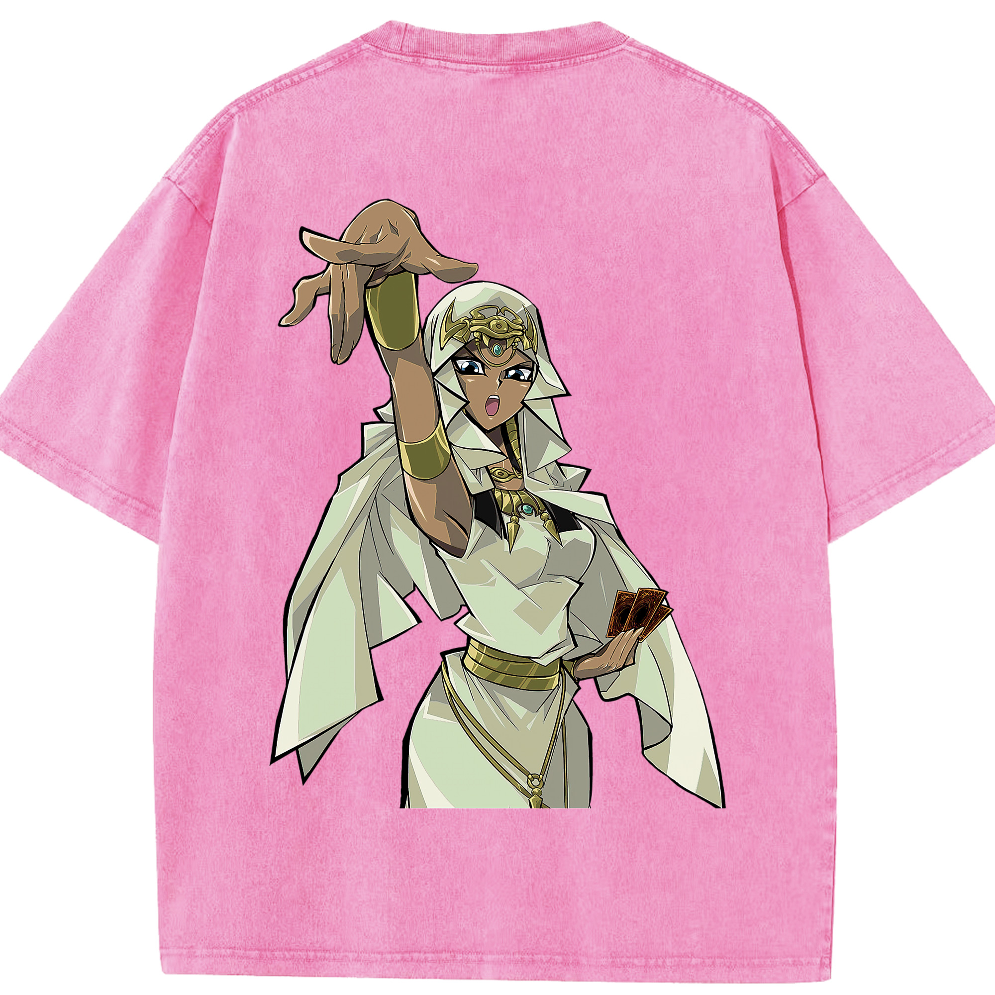 （画像用） 遊☆戯☆王 Yu-Gi-Oh! 綿100% ヴィンテージ風 半袖Tシャツ（背面プリント）